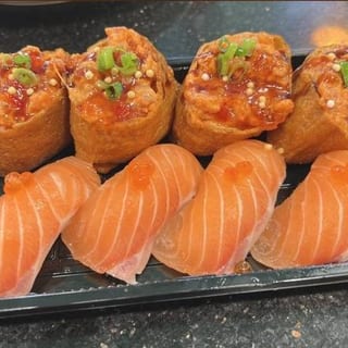 C4 Spicy Ahi Bomb+ Salmon Nigiri